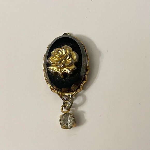 Vintage Floral Flower Dangle Pendant Charm No Loop - Picture 2 of 16